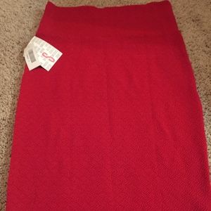 Small Lularoe Red Cassie Skirt